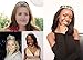 Bienvenu Women's Sweet 16 Birthday Tiara With Loops, Crystal Rhinestone Crown, Silver