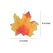 wonuu 200Pcs Mixed Artificial Leaves Assorted Fall Maple Leaf Multicolor Autumn Fall Leaves for Weddings, Christmas Party, Events and Decorating