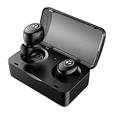 True Wireless Headphones, Tranya Bluetooth Earbuds, TWS, Bluetooth Headphones, HD Sound Sports Wireless Earbuds, Bluetooth Headset, Sweat Proof Earphones Built-in Microphone for Running, Gift Box