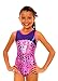 TumbleWear Girl's Makenna Pink Party Time Leotard