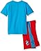 Paw Patrol Boys' Toddler 2 Piece Tee and French Terry Short Set, Blue, 2t