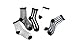 Eliffete Black Socks Pack of 5 Ankle High Stockings Casual Tights for Teenagers