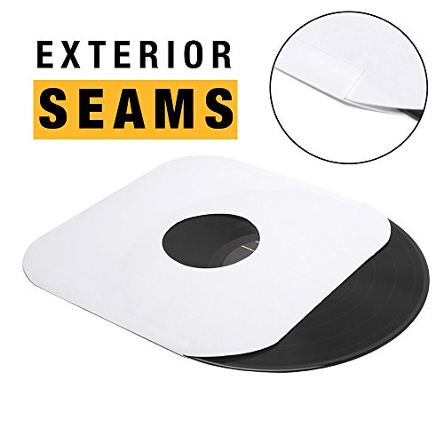 Big Fudge 50x Vinyl Record Inner Sleeves, 12" LP - Heavyweight, Acid-Free Paper, Rounded Corners Insert! The Best Protection for Your Collection! (12 inch, 50 Pack) - Thumbnail 2