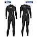 ZCCO Ultra Stretch 3mm Neoprene Wetsuit, Front Zip Full Body Diving Suit, one Piece for Men-Snorkeling, Scuba Diving Swimming, Surfing