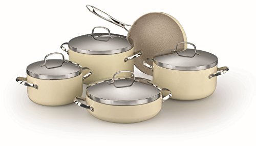 Korkmaz cookware set (zeta plus 9 piece, beige)