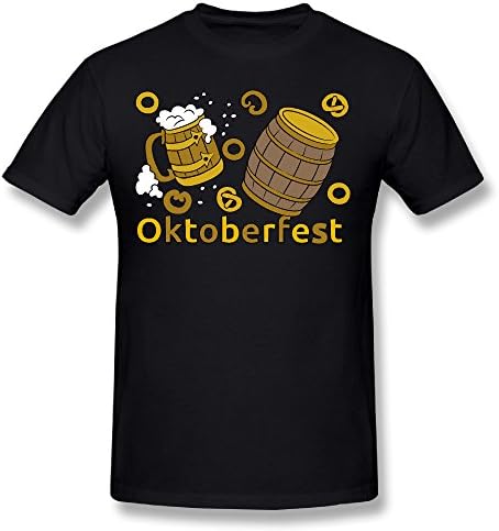 Men's Oktoberfest Bilder 100% Cotton Prints Casual Short Sleeve Tee