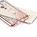 FDTCYDS Luxury Stylish Design Electroplated Slim Fit Lightweight Ultra Thin Metallic Luster TPU Case Cover for Samsung Galaxy S5 SV i9600 - Flower Rose Gold