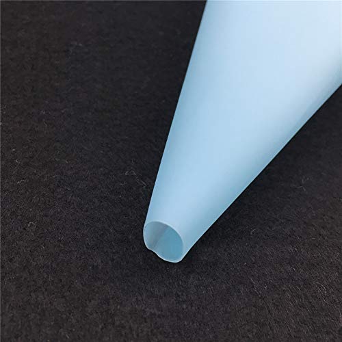4 Sizes Silicone Cake Pastry Bag, Reusable Icing Piping Bag Baking tool Cupcake Cookie Decorating Bags for Professional Baker Baking Lover (blue)