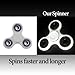 #1 Best Selling Tri-Spinner | Best High Speed Fidget Toy To Focus and Kill Time for Children and Adults | Premium Hybrid Ceramic Bearing