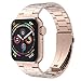 iiteeology Lightweight Stainless Steel Band Designed for Apple Watch Ultra 3 & Ultra 2, Series 1-11, 46mm, 45mm, 44mm, 42mm, Replacement iWatch Bands for Men & Women,Rose Gold