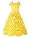 ReliBeauty Little Girls Layered Princess Belle Costume Dress up, Yellow, 2T/100