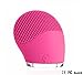 TAQILA Electric Facial Cleansing Brush, Massager and Exfoliator - Waterproof Rechargeable Silicone Sonic Face Cleanser For Skin Care (Pink)