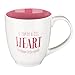Christian Art Gifts Pink Ceramic Coffee Mug – 14 oz. Lead and Cadmium-free Inspirational Scripture Coffee and Tea Mug for Teachers with Bible Verse: Let All You Do Be Done In Love – Corinthian 16:14