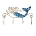 Tooarts Wall Mounted Key Holder Iron Mermaid Wall Decoration 4 Hooks for Coats Towels Bags Wall Mount Clothes Holder Screws Included primary