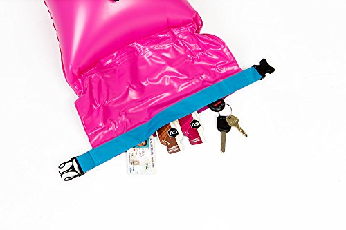 Speed Hound Swim Buoy - Open Water Swim Buoy Flotation Device with Dry Bag and Waterproof Cell Phone Case (High Vis Pink) for Swimmers, Triathletes, and Snorkelers. Floats for Safer Swims - Thumbnail 3