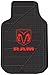 Plasticolor 001383R01 Dodge Logo Factory Universal Fit Car Truck SUV Front Floor Mats Pair,Black w/Red Ram Logo