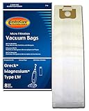 EnviroCare Replacement Vacuum Bags for Oreck Magnesium Type LW Uprights 8 Pack