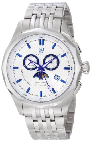 S. Coifman Men's SC0248 Chronograph Silver Dial Stainless Steel Watch