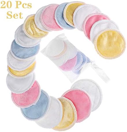 1/8/16/20 Pcs Hot New Microfiber Double Layer 100% Cotton Makeup Remover Pad Cleansing Towel Facial Cleaner Face Wipes