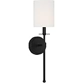 Sconces-Savoy House Meridian-M90057 1-Light Wall Sconce in Matte Black
