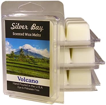 Silver Bay Volcano Scented Wax Melts, 4 Pack Made With the Highest Percentage of Scent Oil Possible, Total of 24 Cubes, or 12.8 Ouncs