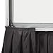 Visual Apex Projector Screen with Stand Black Screen Skirt Drape Kit (EL) 60