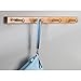 iDesign Formbu Bamboo Wall Mount 4-Peg Coat Rack for Hanging Jackets, Leashes, Purses, Hats, Scarves, Bags in Mudroom, Kitchen, Office, 21.5