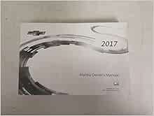 2017 Chevrolet Malibu Owners Manual Guide Book: Amazon.com: Books