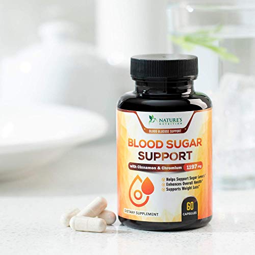 Blood Sugar Support Supplement Highest Potency Glucose Levels Control 2000mg - Natural Insulin Stabilizer - Made in USA - Best Vegan Complex w/Cinnamon, Alpha Lipoic Acid & Chromium - 60 Capsules - Thumbnail 2