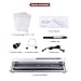 Vacuum Sealer (Upgraded Commercial Vacuum Air Sealing System for Food Preservation) Automatic Sous Vide Vacuum Sealer Machine with Starter Kit (Free Sealing Bag/Pumping Hose/Bottle Stopper)