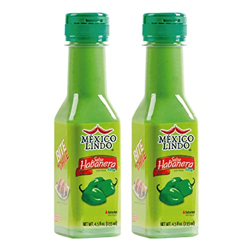Mexico Lindo Green Habanero Hot Sauce Real Green Habanero Chili