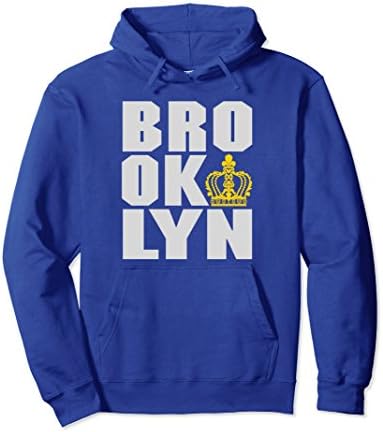 Unisex Brooklyn Bridge New York USA pulover hoodie Large Royal Blue