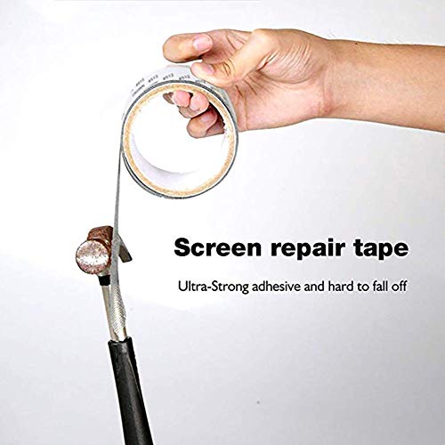 Zengest Door and Window Screen Repair Kit, 2" x 78" Roll, Strong Adhesive Window or Door Screen Repair Tape