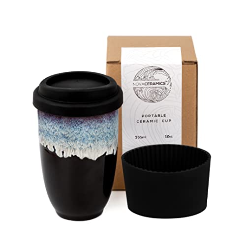 NOVA CERAMICS Travel Mug - Ceramic Travel Mug With