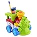 FunsLane Cartoon RC Train Toy with Action Figure Electric Radio Control Car with Music and Lights for Toddlers and Kids