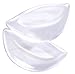JINL Silicone Shaping Inserts Breast Enlargement Enhancers Pads Bra Gel Push-up Chicken Cutlets Fake Boobs (White)