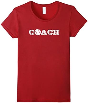 Womens Coach Baseball Shirt Large Cranberry