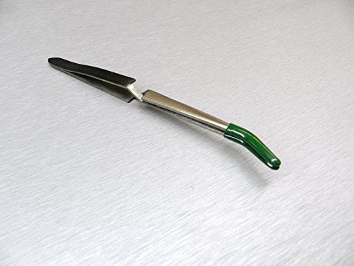 CROSS LOCK TWEEZERS BENT NOSE PVC RUBBER TIP CROSS LOCKING SELF CLOSING 6-1/2" (E 2)