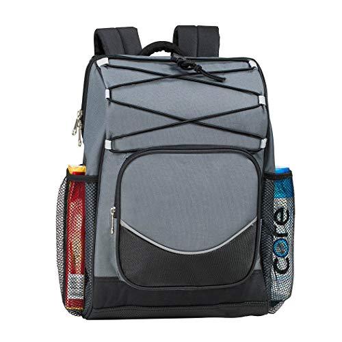 Backpack Cooler Backpack Insulated, Hiking Backpack Coolers, Travel Backpack Great Soft Cooler Bag for Backpacking, Camping, Picking Bag, Beach Bag, Lunch Bag for Women and Men, Holds 20 cans Gray