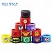 Superhero Slap Bracelet,Boys & Girls Birthday Party Favors and Party Supplies, Superhero Slap Bracelet for Kids School Classroom Rewards, Absolutely Favorite Novelty Toy (12 pcs)-USA WOLF