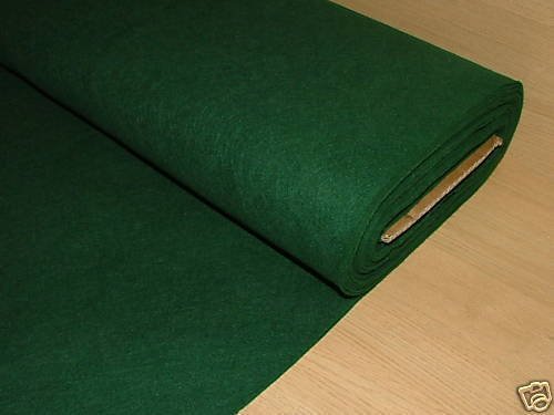 1 Yrd Green Baize / Felt Craft Fabric Card Poker Table