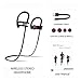Fun-tech Wireless Bluetooth Headphones Sport Earphones - Waterproof HD Stereo Sweatproof Earbuds for Running Gym Workout Noise Cancelling Headsets with Mic