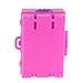 Homyl 2pcs Pink Miniature Plastic Rolling Suitcase Luggage Box for Barbie Dollhouse Decoration Accessory