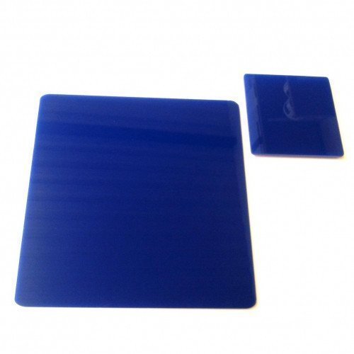 Super Cool Creations 8 Square Blue Acrylic Coasters & 8 Placemats