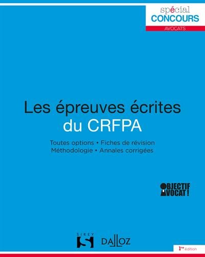 Les  épreuves écrites du CRPA