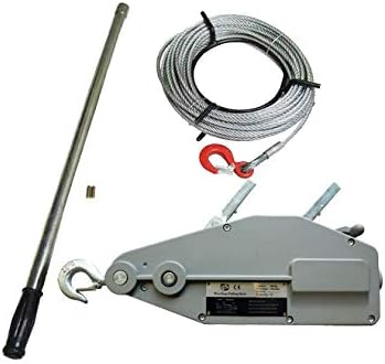 Amazon Co Jp ハンドウインチ 800kg フック付き ワイヤーロープ m付 手動ウインチ 万能携帯ウインチ レバーホイスト ウィンチ 6ヶ月保証 Hw 8 Diy 工具 ガーデン