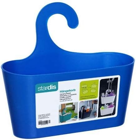 stardis Shower Basket with Hook Hanging Caddy Organizer Plastic (blue)