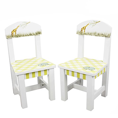 Fantasy Fields - Alphabet Thematic Kids Wooden 2 Chairs Set |Imagination Inspiring Hand Crafted & Hand Painted Details   Non-Toxic, Lead Free Water-based Paint