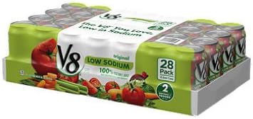 V8 Original Low Sodium Vegetable Juice (11.5 oz. cans, 28 ct.) (pack of 2)