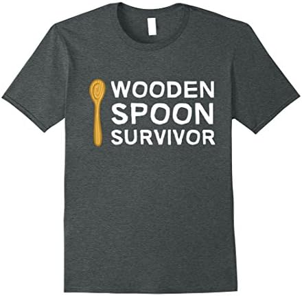 Mens Wooden Spoon Survivor Premium Men's T-Shirt Family Funny 2XL Dark Heather